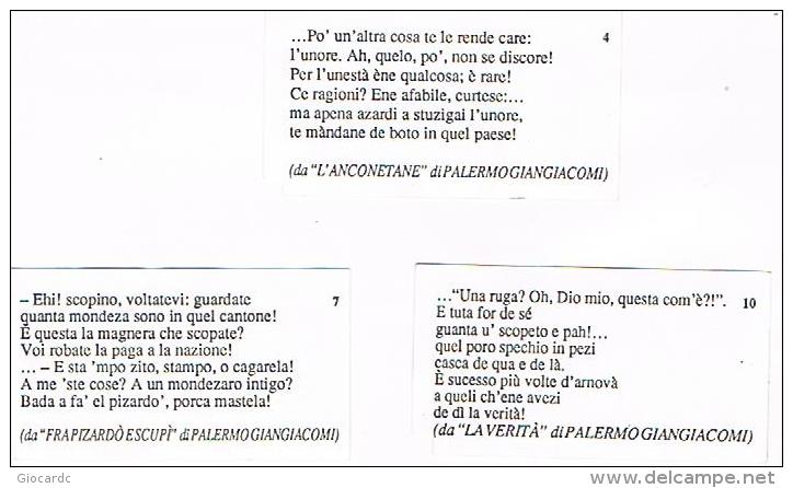 ANCONA: ATMA  - FRAMMENTI DI POESIE DI PALERMO GIANGIACOMI  IN VERNACOLO ANCONETANO - Europa