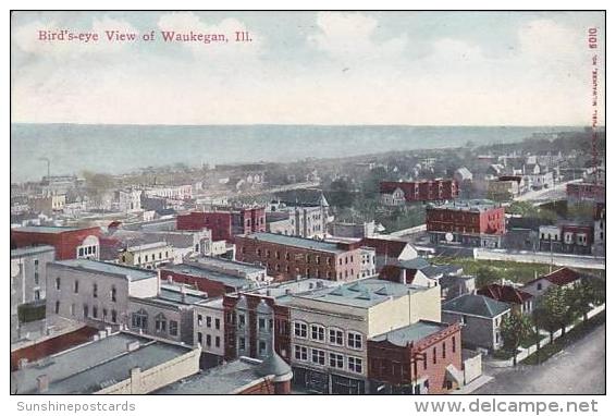 Illinois Waukegan Birds Eye View - Waukegan