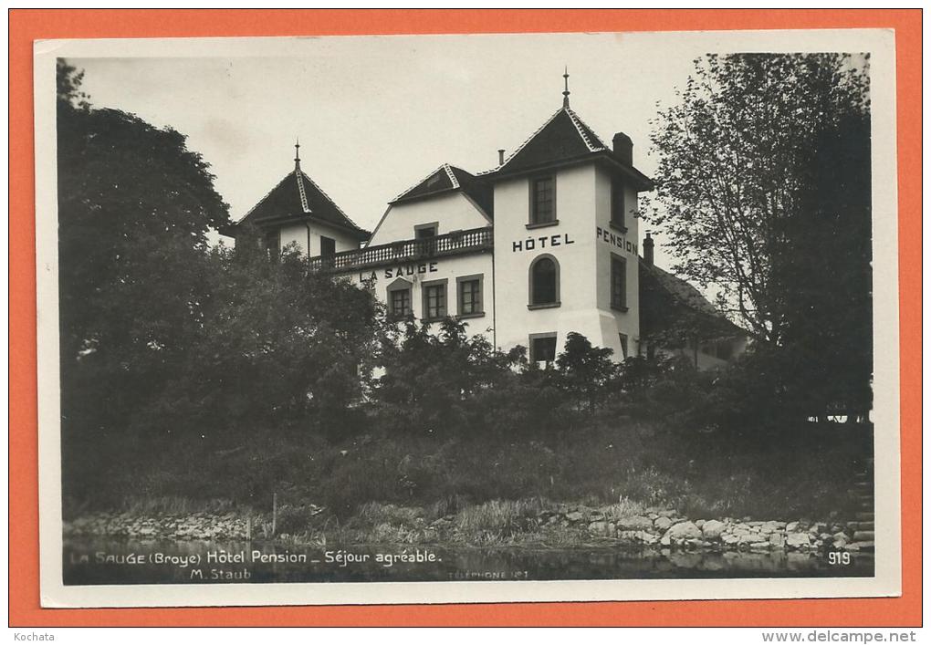 R060, La Sauge, Broye, Cudrefin, Hôtel Pension , M. Staub, 919, Non Circulée - Cudrefin