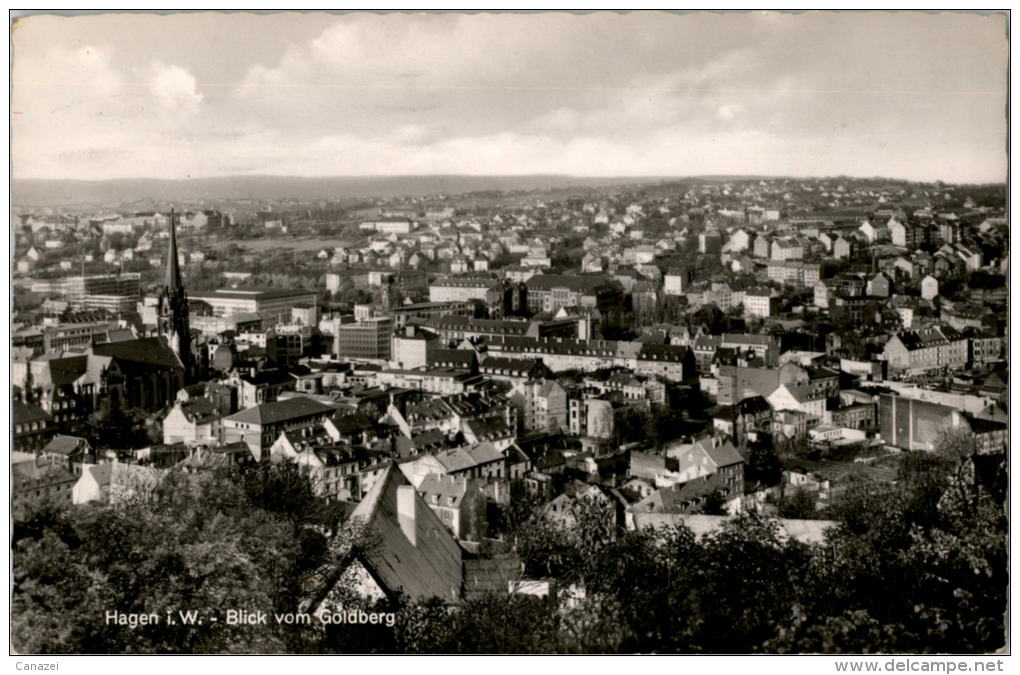 AK Hagen, Blick Vom Goldberg, Gel 1955 - Hagen