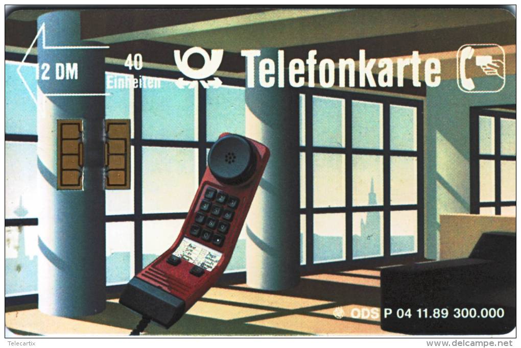 ***Telefonkarte  ODS P 04  11.89  12DM 40 Einheiten Viel Format  Vide Qualité TTB ****CARTE ALLEMANDE - O-Series : Séries Client