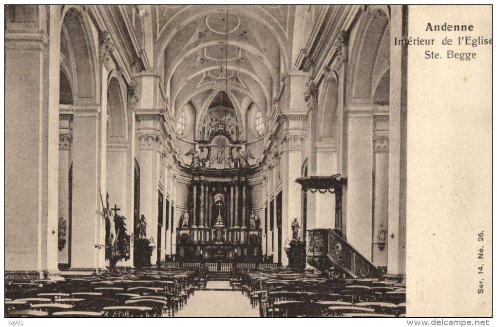 BELGIQUE - NAMUR - ANDENNE - Intérieur De L'Eglise Ste. Begge. - Andenne