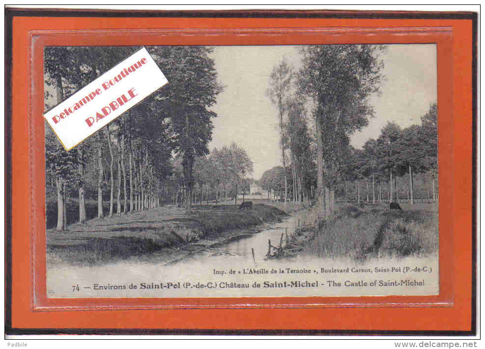 Carte Postale 62. Saint-Pol  Chateau De Saint-Michel  Trés Beau Plan - Saint Pol Sur Ternoise