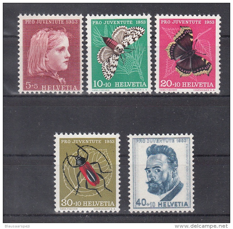 026) Schweiz : 588 - 592 ** / MNH  -  Pro Juventute  1953 //  Free Shipping Worldwide - Unused Stamps