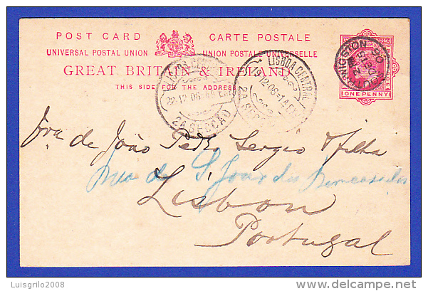 LISBOA CENTRAL 2º SECÇÃO - 19.12.1906 --- SOUTHWIGSTON  -  3 TIMBRES PARFAIT - Lettres & Documents