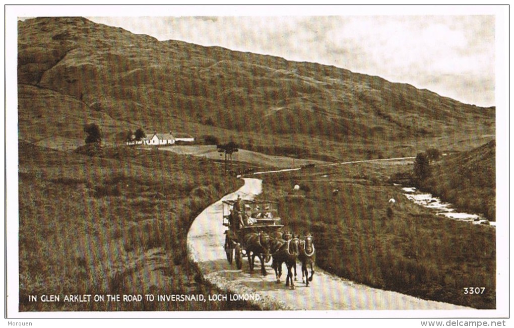 3461. Postal  LOCH LOMOND (Scotland), In Glen Arklet. Stirlingshire - Stirlingshire