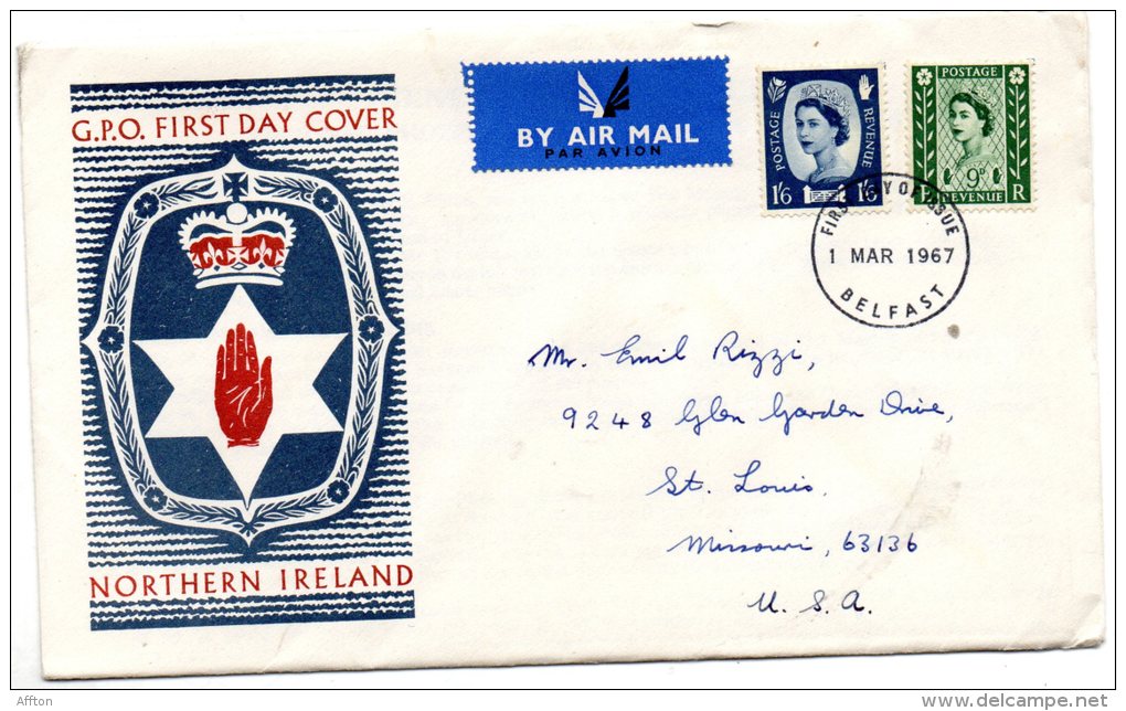 Belfast 1967 FDC - Irlanda Del Norte