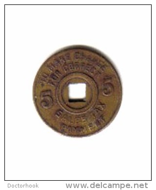 U.S.A.     MISSISSIPPI 5 Cent Sales Tax Token (T-9) - Monétaires/De Nécessité