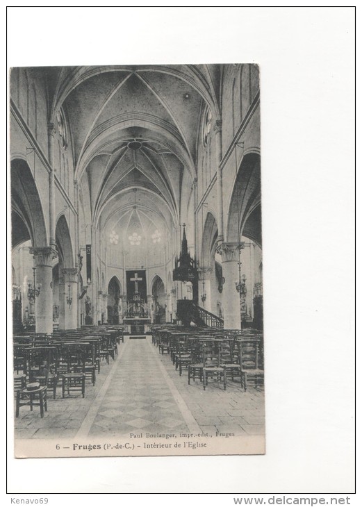 FRUGES  Intérieur De L'église - Fruges