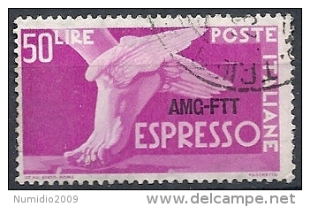 1952 TRIESTE A USATO ESPRESSO 50 LIRE - RR11724-2 - Eilsendung (Eilpost)