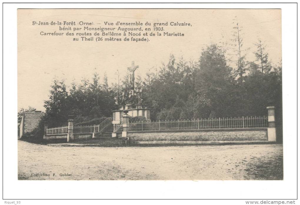 St-Jean De La Forêt - Vue D´ensemble Du Grand Calvaire,bénit Par Monseigneur Augouard, En 1903,..... - Autres & Non Classés