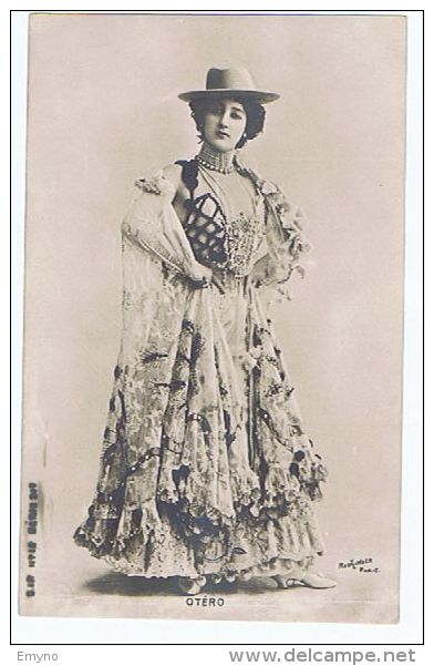 Caroline Otero, Artiste 1900 , Robe Espagnole Et Chapeau , Photo Reutlinger - Dance