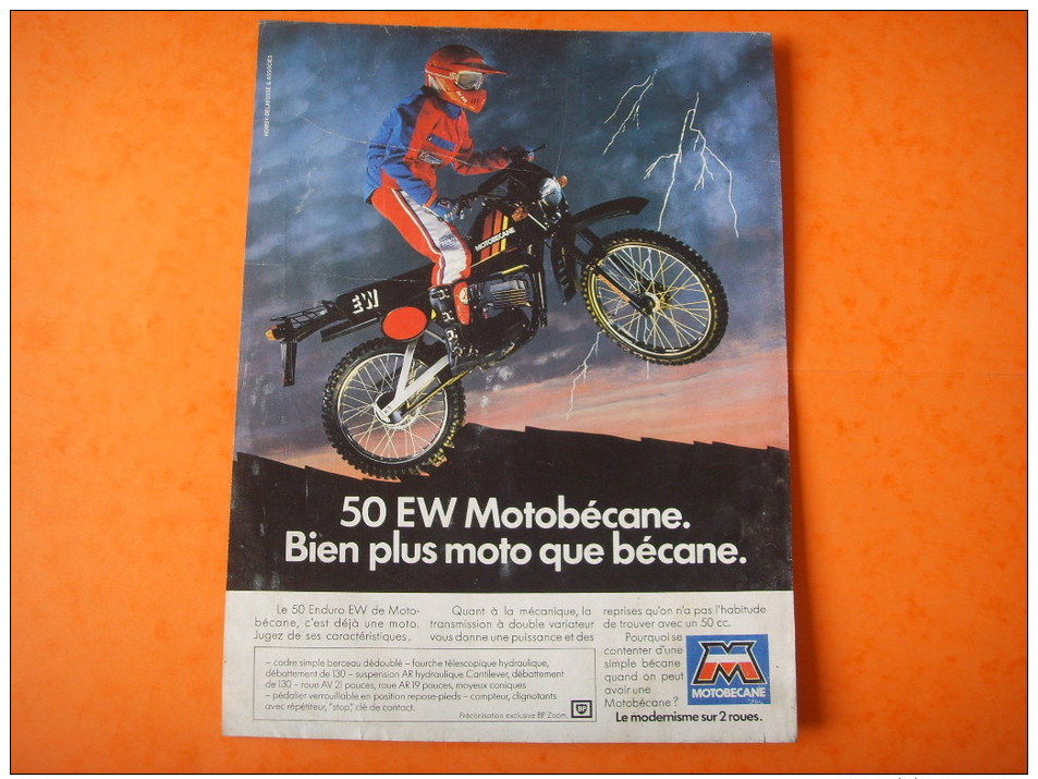 61  ) Moto :  Motobecane 50 Ew - Pubblicitari