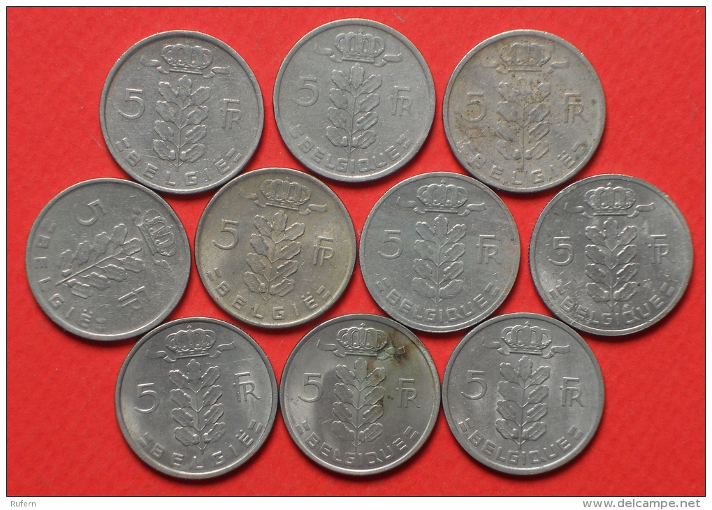 BELGIUM        10 COINS   -    (Nº02532) - Mezclas - Monedas