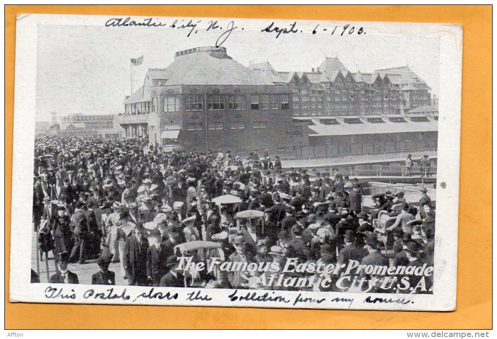 Atlantic City NJ 1903 Postcard - Atlantic City