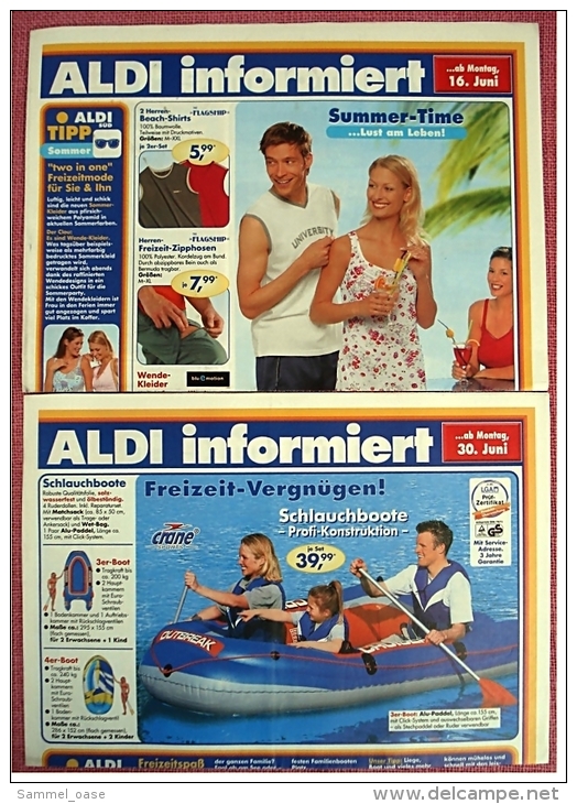 10 X ALDI Informiert 2004 Reklame Prospekte  - Insgesammt  Ca. 80 Seiten Großformat - Sonstige & Ohne Zuordnung