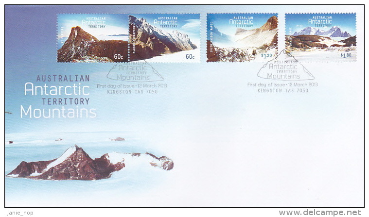 AAT 2013 Antarctic Mountains Set  FDC - Other & Unclassified