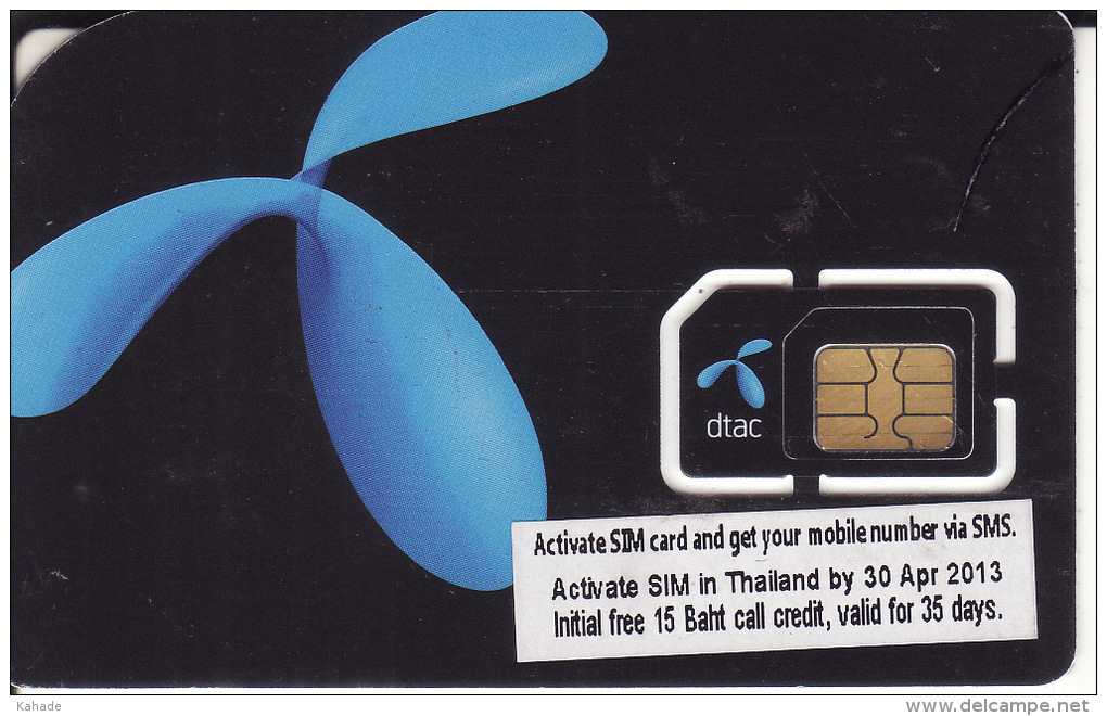 Thailand Phonecard GSM Simcard Happy DPrompt   Mint Diff. Chip Variants + Mini Chip - Thailand