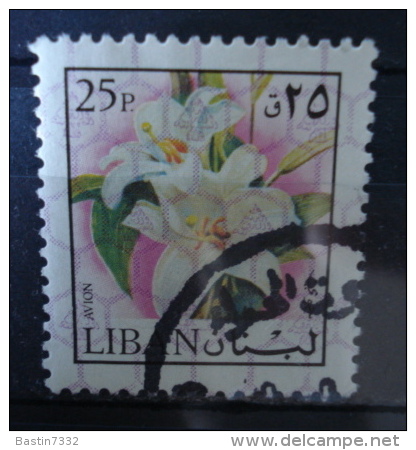 1973 Liban/Libanon Flowers,bloemen,fleurs,blümen Used/gebruikt/oblitere - Libanon