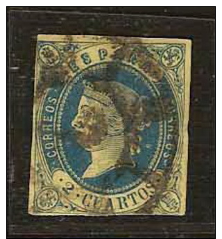 DF7943. ESPAGNE, OBLITERE, USED, 1862 PRIX FIXE. - Used Stamps