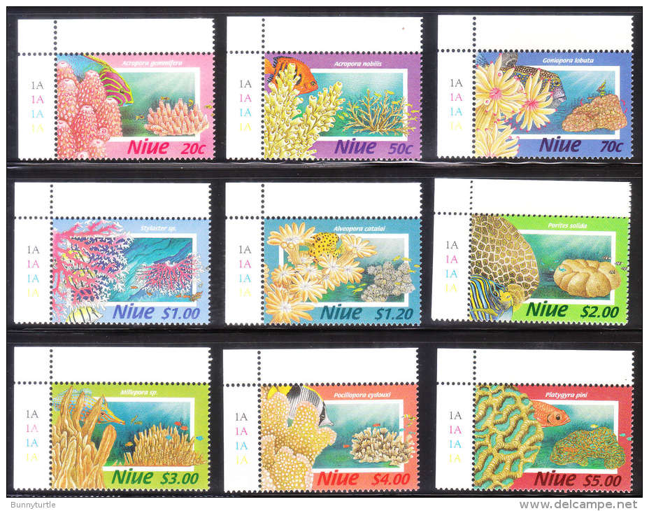 Niue 1996 Corals Definitive Fish MNH - Niue