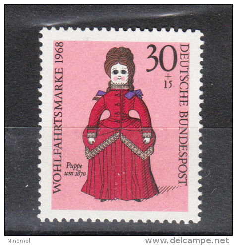 Germania Fed.  -   1968.  Bambolina Di Norimberga.  Nuremberg  Doll.  MNH - Puppets