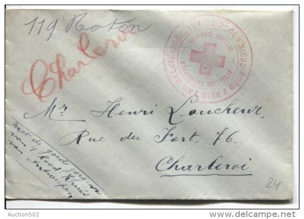 Lettre De La Section Croix-Rouge D´Anvers V.Charleroi En NL Met De Goede Zorgen Van´t Rood-Kruis Van Antwerpen PR193 - Rotes Kreuz