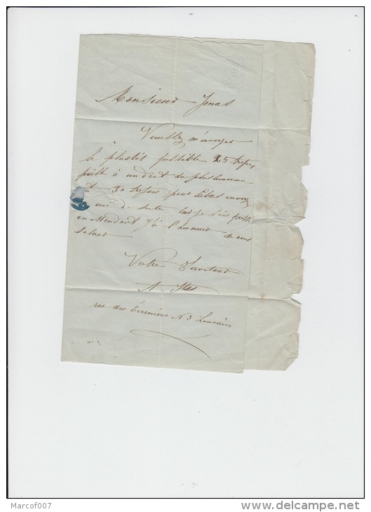 PRECURSEUR - LETTRE 185 DE LIEGE POUR GLONS + TYPE 18 DE GLONS ( COTE H.16) + CACHET + TEXTE A VOIR - 1815-1830 (Période Hollandaise)