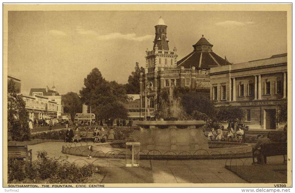 HANTS - SOUTHAMPTON - THE FOUNTAIN, CIVIC CENTRE Ha24 - Southampton