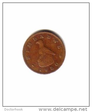 ZIMBABWE    1  CENT  1980 (KM # 1) - Zimbabwe