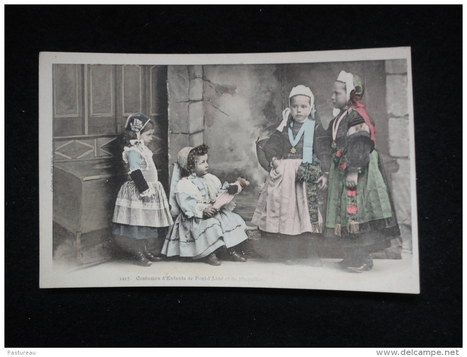 Avant 1903. Pont - L ' Abbé Et Pluguffan. Costumes D' Enfants.Poupée. - Pont L'Abbe