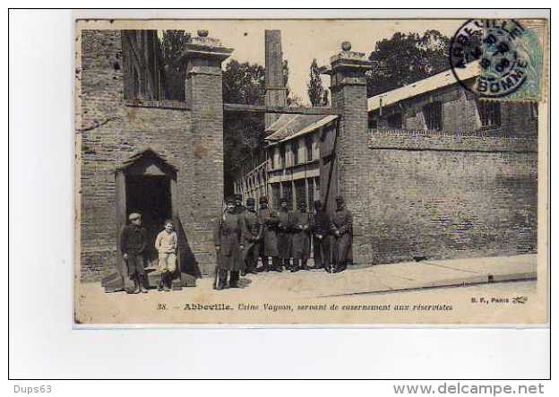 ABBEVILLE - Usine Vayson Servant De Casernement Aux Réservistes - Très Bon état - Abbeville