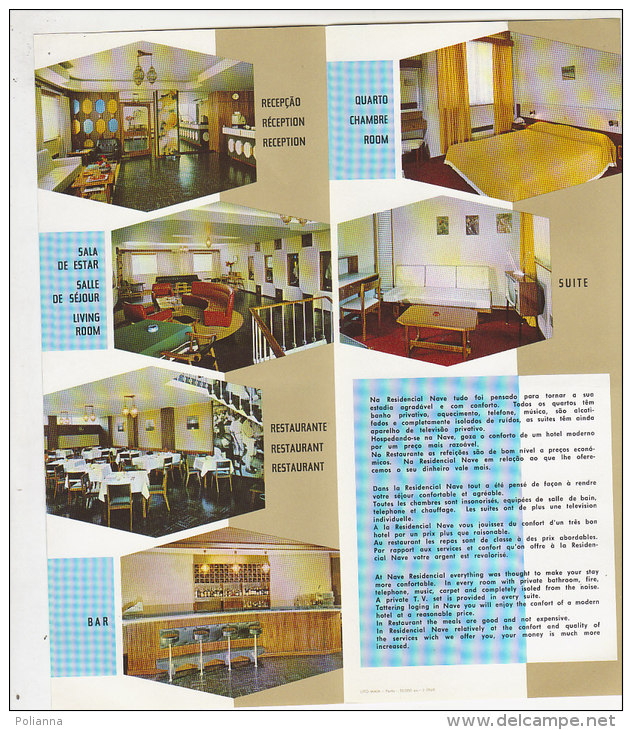 B0872 - Brochure Illustrata PORTOGALLO - PORTO - NAVE RESIDENCIAL 1969 - ALBERGHI - Turismo, Viaggi