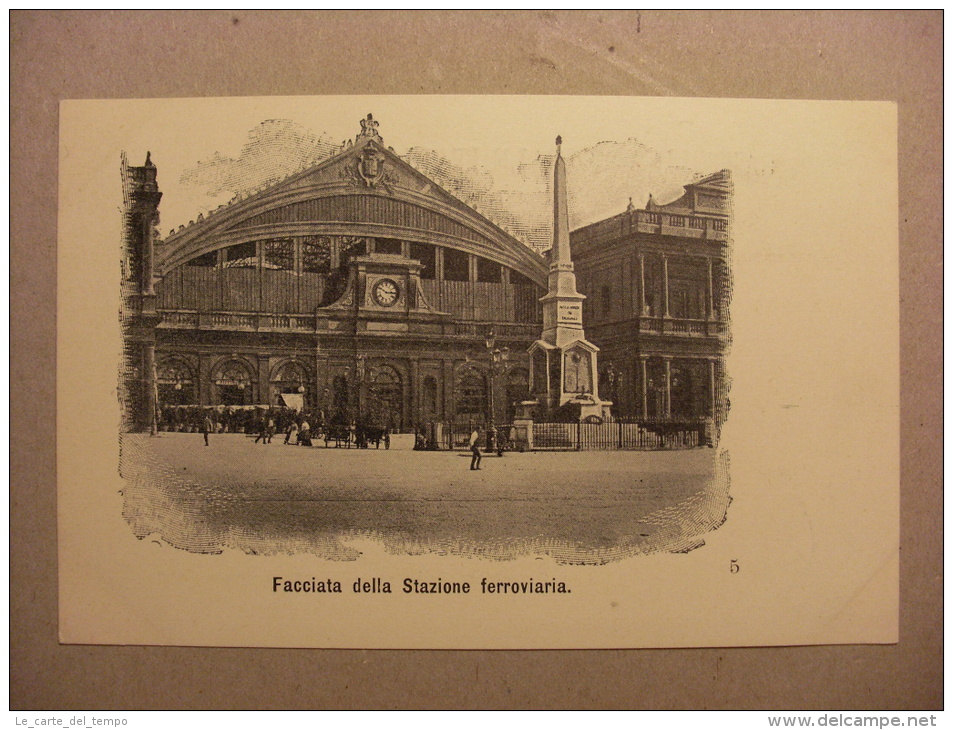Cartolina ROMA - Facciata Della Stazione Ferroviaria. Primi´900 - Stazione Termini