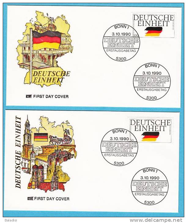 LOT DE 4 ENVELOPPES ALLEMAGNE 1990 "BONN -  BERLIN" ANNIVERSAIRE DE LA CHUTE DU MUR - Sonstige & Ohne Zuordnung