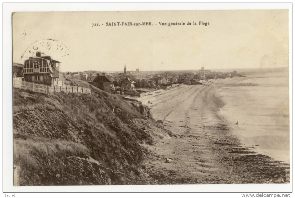 SAINT PAIR SUR MER. - Vue Générale De La Plage - Saint Pair Sur Mer