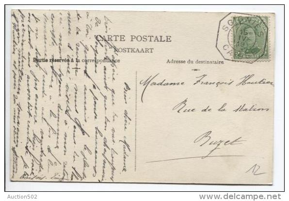 TP 137 S/CP Oblitération De Fortune Soignies Du 15/4/19 V.Buzet  PR203 - Fortune Cancels (1919)