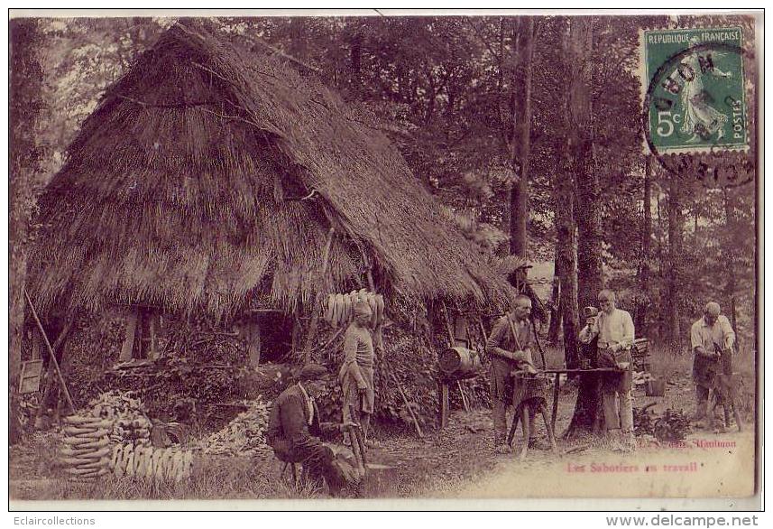 Nord   59  Forêt De Mormal    Sabotiers Au Travail - Andere & Zonder Classificatie