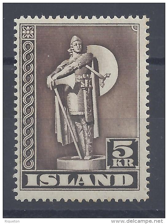 ISLANDE - 1939-43 - STATUE DE KARLSEFNI -  N° 187 - XX - MNH - - Unused Stamps