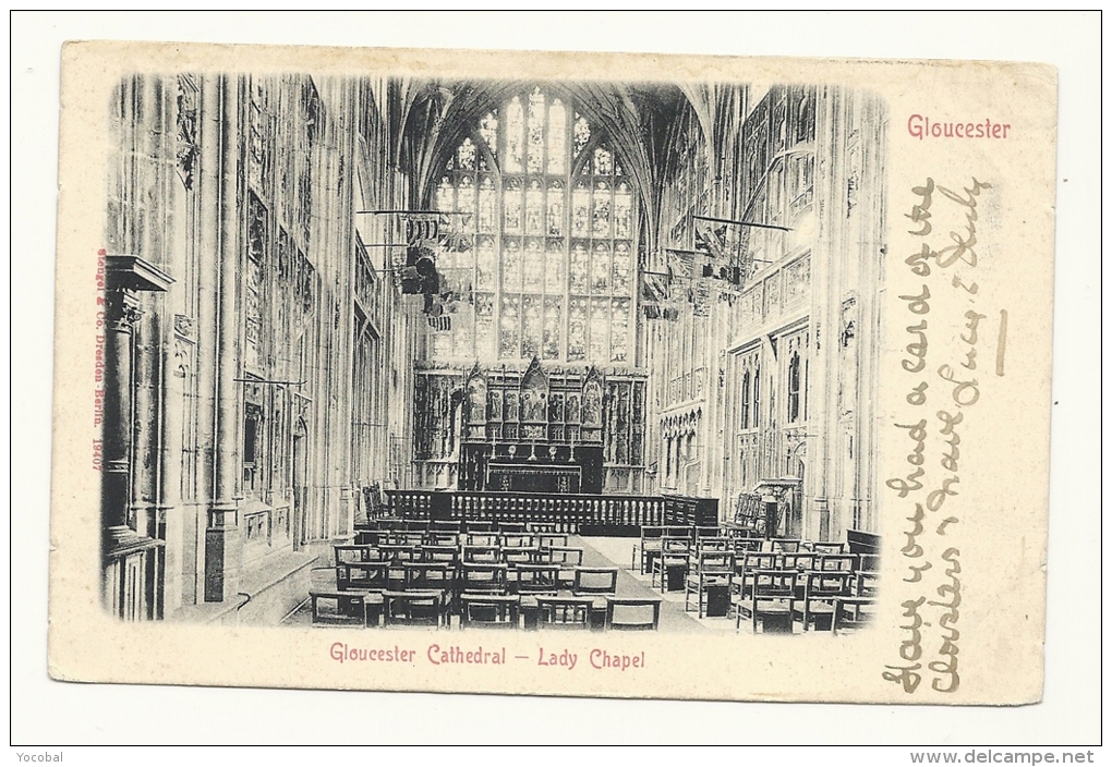 Cp, Angleterre, Gloucester Cathedral, Lady Chapel, Voyagée 1903 - Gloucester