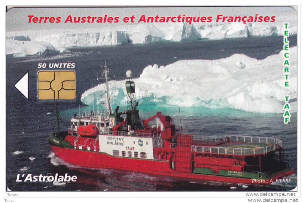 TAAF, TAF-37, L´Astrolabe, Ship, Chip : GEM 6, 2 Scans. - TAAF - Terres Australes Antarctiques Françaises