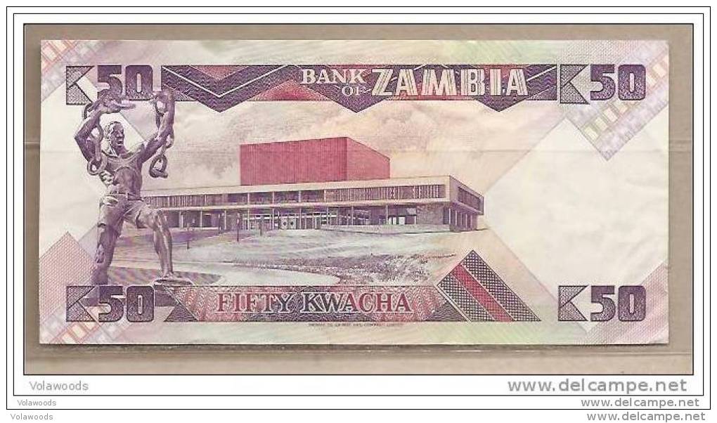 Zambia - Banconota Circolata Da 50 Kwacha P-28a - 1986/8#19 - Zambia