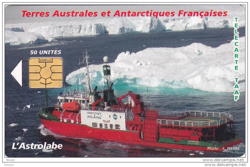 TAAF, TAF-37, L´Astrolabe, Ship, Chip : GEM 5, 2 Scans. - TAAF - French Southern And Antarctic Lands