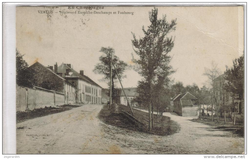 CPA VERTUS (Marne) - Boulevard Eustache Deschamps Et Faubourgs - Vertus