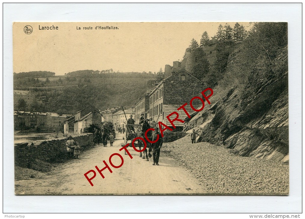 LAROCHE-Attelage Route D'Houffalize-Animation-Periode GUERRE 14-18-1 WK-BELGIEN-BELGIQUE-Feldpost-Nels- - Soignies