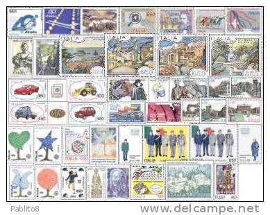 ITALIA REPUBBLICA ITALY REPUBLIC 1986 ANNATA COMPLETA COMPLETE YEAR MNH - Full Years