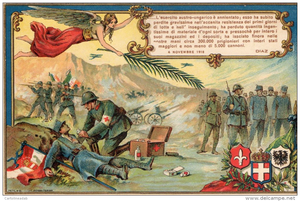 [DC8616] RICORDO DELLA GRANDE VITTORIA CONTRO L'ESERCITO AUSTRO-UNGARICO - 4 NOVEMBRE 1918 - VIAGGIATA 1931 - Storia