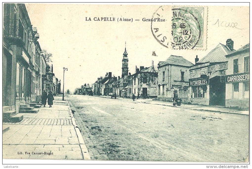 AISNE 02.LA CAPELLE GRAND RUE GARAGE DESHAYES  COURTOIS - Sonstige & Ohne Zuordnung