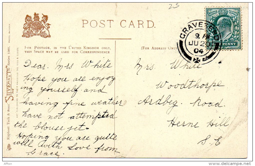 Southampton The Ave 1904 Postcard - Southampton