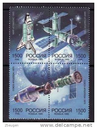 RUSSIA 1995  MICHEL NO:445-7  MNH - Unused Stamps